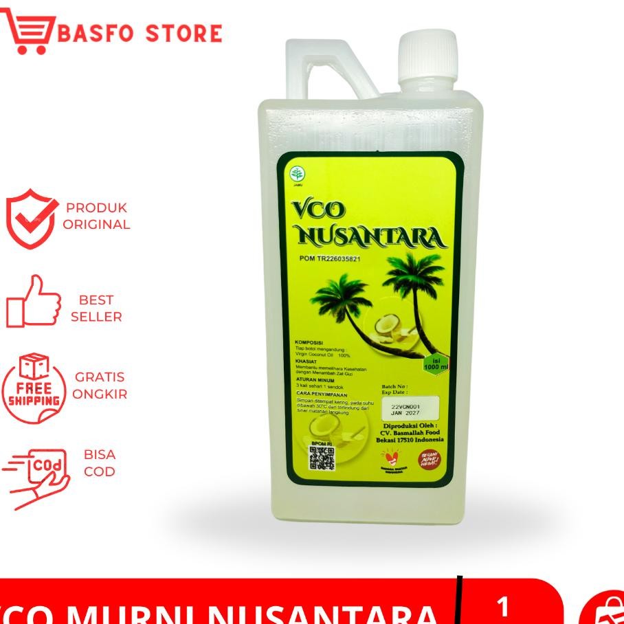 

Etra Virgin Coconut Oil Vco 1Liter Nya Elapa Murni Nuantara