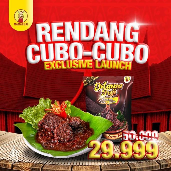 

Diskon! [NEW LAUNCHING] Mamafuji - Rendang Daging Cubo-Cubo 80 Gram (Kemasan Cicip) Isi 1 Potong Daging