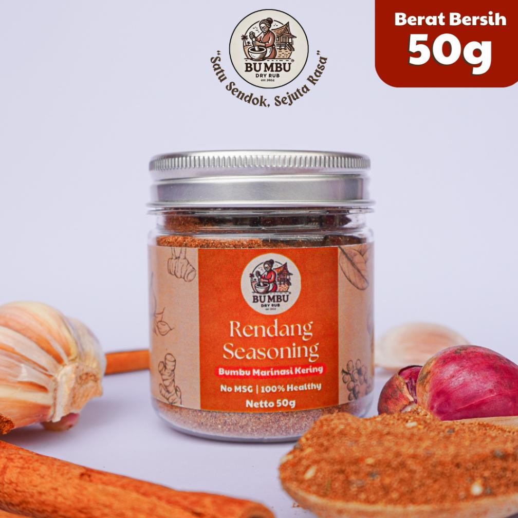 

Bu Mbu Dry Rub Marinasi Kering Varian Rendang No MSG Spices Nusantara Seasoning 50 GRAM