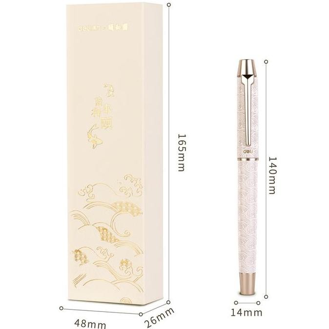 

Termurah Deli Pulpen Roller / Roller Pen Gift Box 0.5mm Bahan Besi Tebal S167