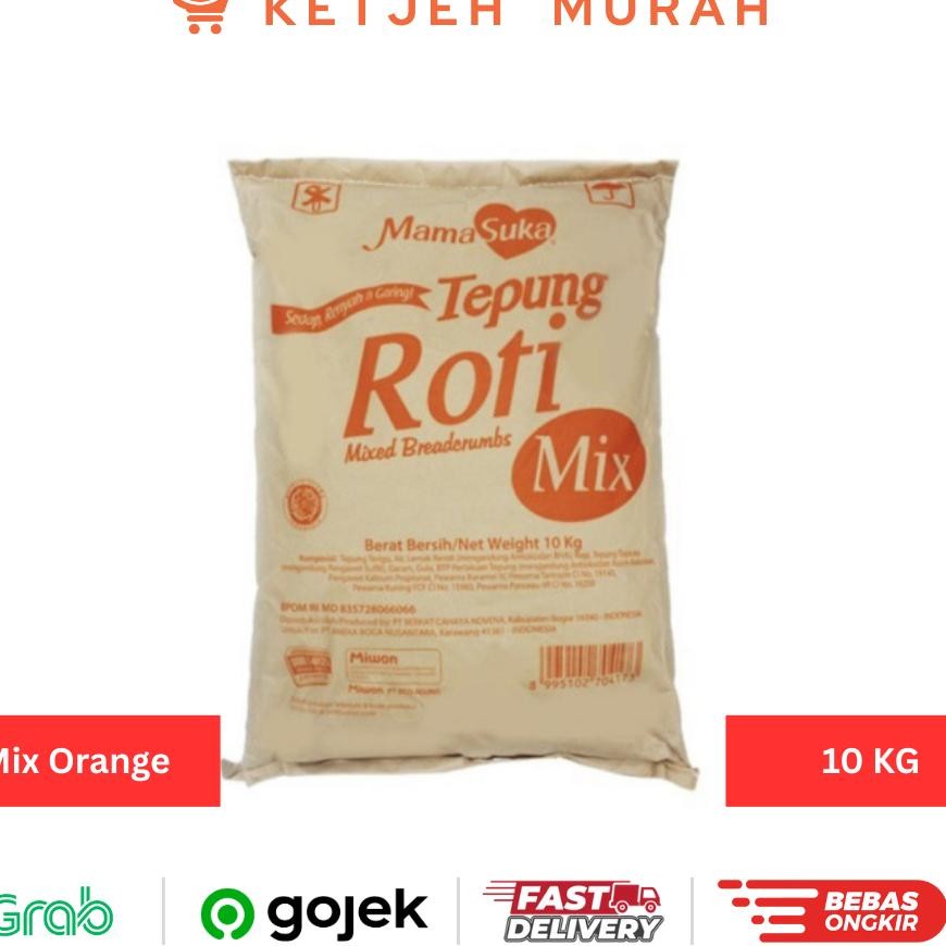 

Tepung Roti Mamaua Panir Orange Bread Crumb 1 Bal Ii 10 G