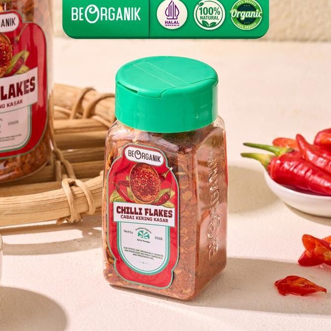 

PROMO BEORGANIK CHILLI FLAKES / CABE / CABAI KERING KASAR