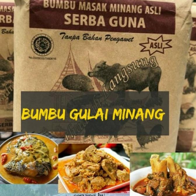 

Bumbu masak minang serba guna 1kg/bumbu gulai minang TA