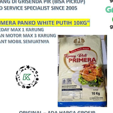

Tepung Roti Panir Primera Pano White Putih 10G Arung Grab