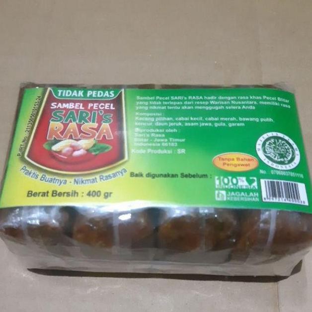 

HIW Sambel Pecel Sari Rasa khas Blitar kemasan 400gr isi 4biji