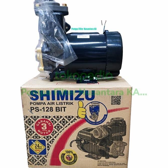 Shimizu PS 128 Bit Mesin Pompa Air Sumur Gali Bor Pendorong 125 watt