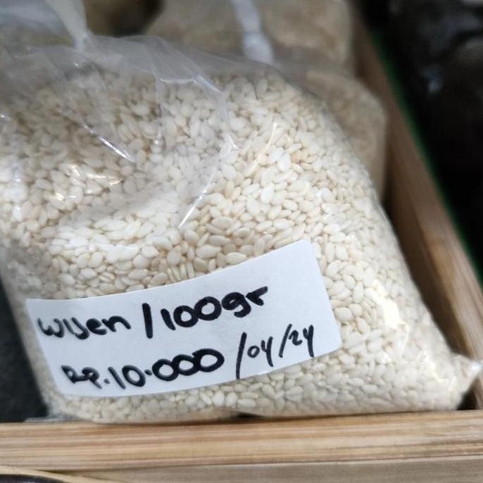 

Terlaris Wijen Putih Sangrai Repack 100Gr