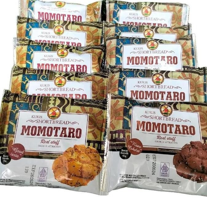 

HIW Cookies & Cream Kue Kukis Momotaro Isi 10pcs Coklat Variasi Rasa Original dan Coklat - Choco, Snacks