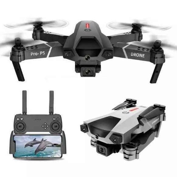 Drone P5 kamera HD 4K Fotografi Udara Profesional Drone murah WiFi Drone Mini 4 Sisi