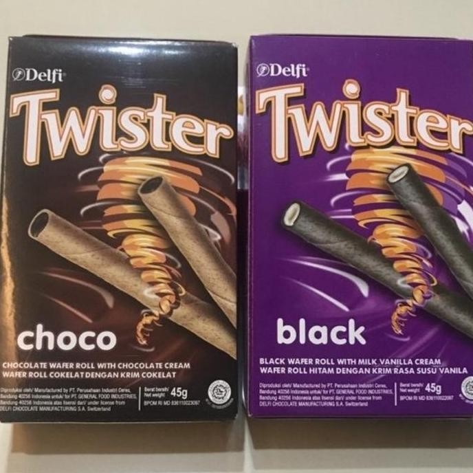 

HIW Twister Box Delfi Wafer Roll Cokelat Coklat 45G