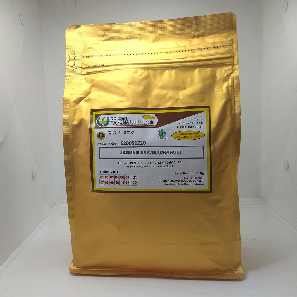

BUMBU TABUR 1 KG RASA JAGUNG BAKAR (ORANGE) UNTUK ANEKA SNACK SHIHLIN KENTANG CRISPY DLL HALAL MUI