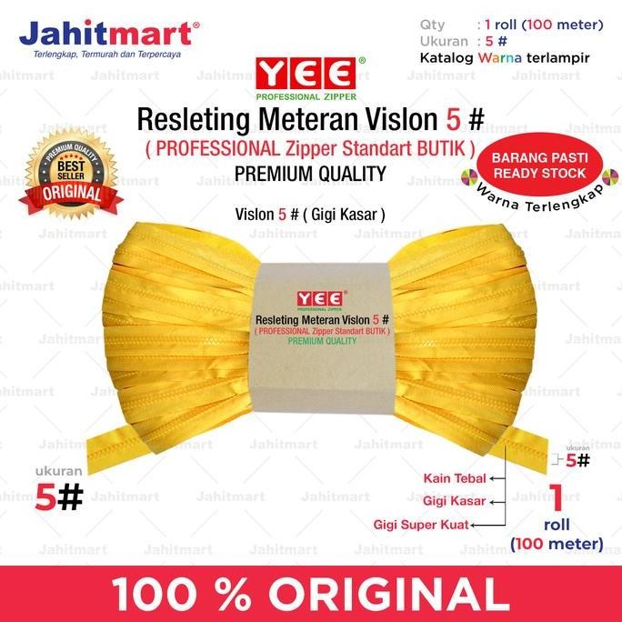 

Resleting Meteran - Zipper Roll Vislon merk YEE 5# Per-roll