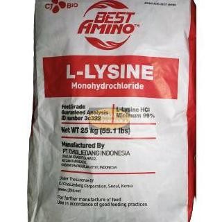 Terlaris Lysine 25 Kg Lisin Lysin Suplemen Vitamin Kucing Anjing Unggas Sapi Ikan Asam Amino