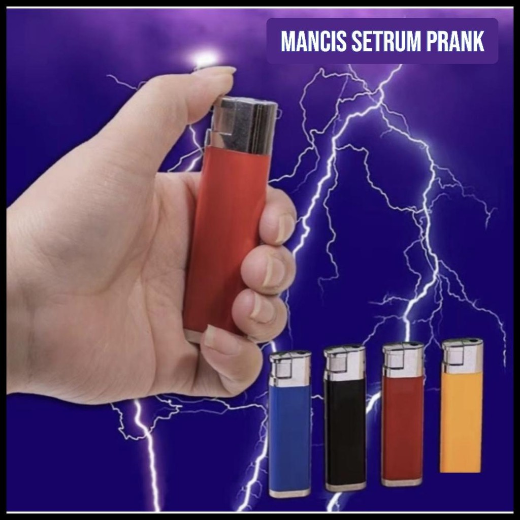 KOREK SETRUM PRANK MAINAN KOREK API LISTRIK KEJUT LISTRIK LUCU UNTUK PRANK TEMAN