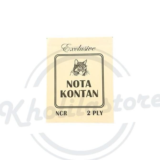 

Nota Kontan Kecil NCR 2 ply Exclusive isi 10 pcs Termurah