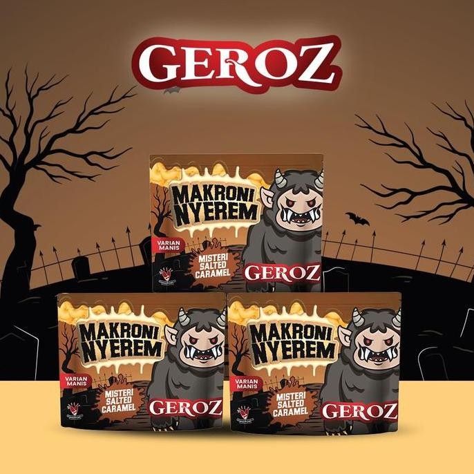 

HIW Geroz - Makroni Nyerem - varian manis rasa salted caramel isi 3