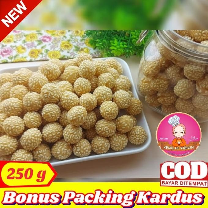 

Terlaris Snack Ciput Wijen Kuning 250G / Onde Mini Coklat | Cemilan Ribhun Snack Kiloan Murah - Rasa Dijamin Nagih / Gratis Ongkir
