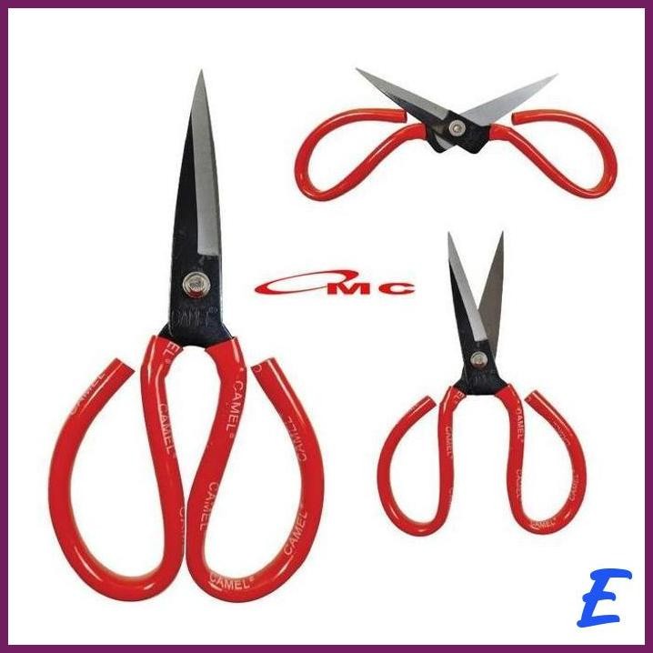 

| OMO | CAMEL GUNTING KODOK GUNTING SERBAGUNA 8" INCH GUNTING KAIN GUNTING KULIT GUNTING POTONG KAIN KARPET GUNTING SENG GUNTING JAHIT GAGANG MERAH GT-KODOK-CML