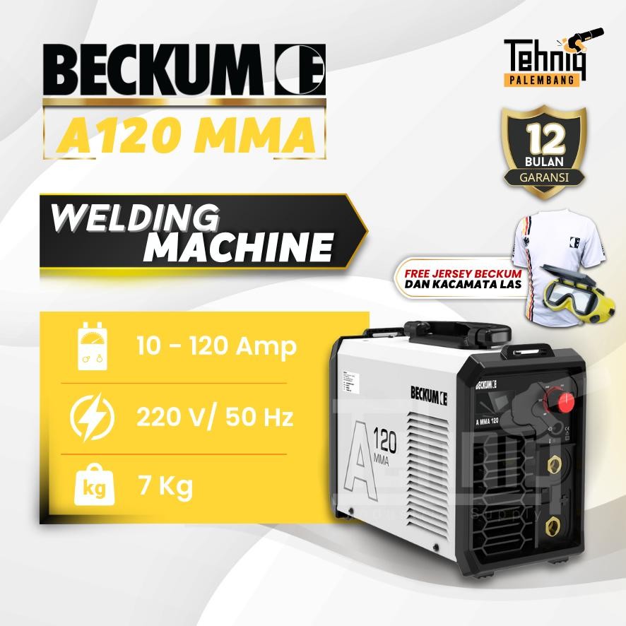 Beckum MMA A 120 Inverter Welding Mesin Las Listrik