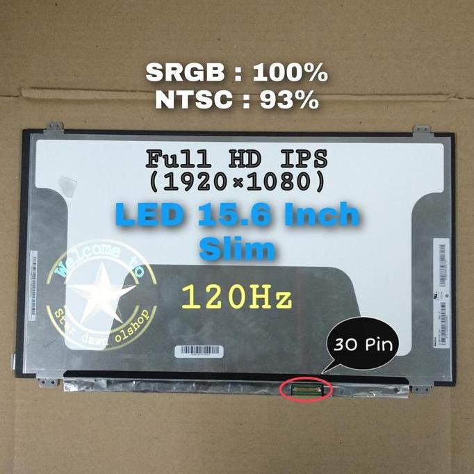 Led Lcd Asus Tuf Fx504Gd N156Hhe-Ga1 15.6 Inc 30 Pin Full Hd Ips 120Hz