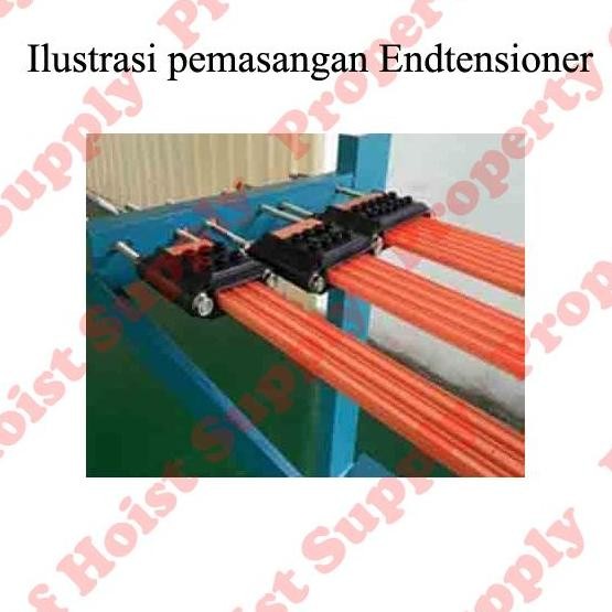 . End Tension Strainer & power in for hoist crane