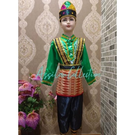 Ready Baju Adat Aceh Anak / Tari Saman Aceh (Pria/Wanita)