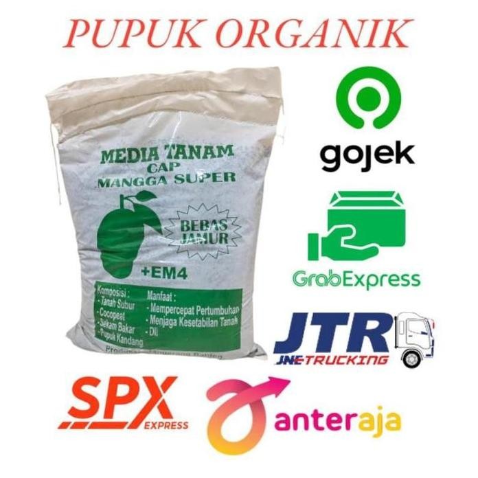 

Terlaris Grand Media Tanam Tanah Subur / Pupuk Kandang Kompos Ekonomis Cap Mangga Paling