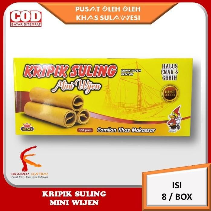 

Terlaris Kripik Suling Mini Wijen Cemilan Khas Sulawesi 150 Gr
