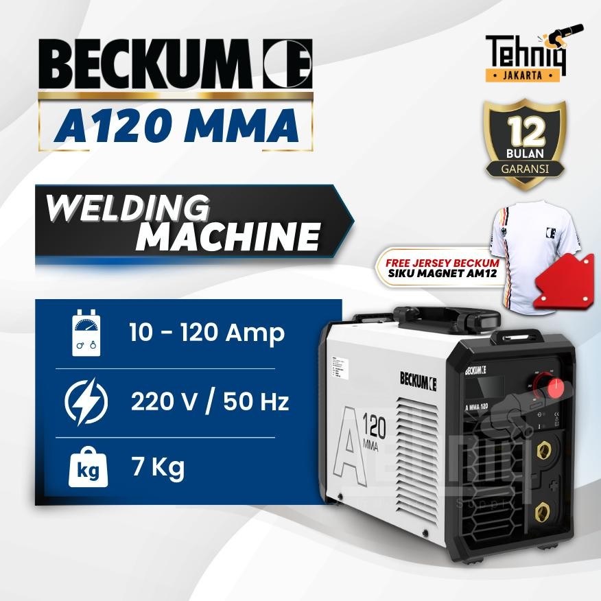 Mesin Las Listrik Beckum MMA A 120 INVERTER WELDING