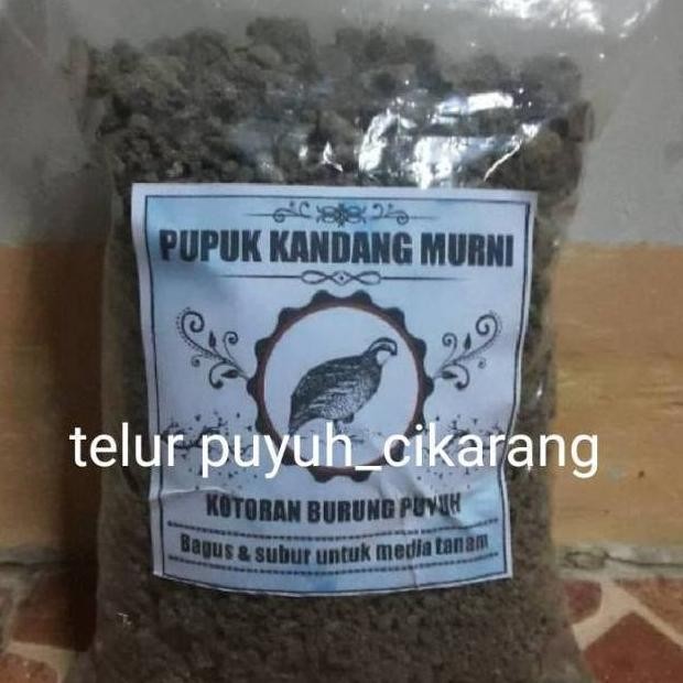

Terlaris 1Kg Pupuk Kandang Kotoran Puyuh Murni