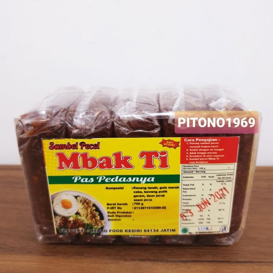 

Bumbu Sambal Pecel MBAK TI 700gr Khas Kediri nUg