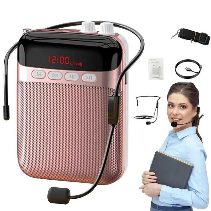 Speaker Pinggang Megaphone Microphone Bluetooth Amplifier Wireless | Speaker Bluetooth Speaker Porta