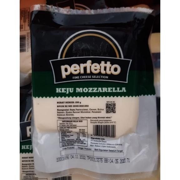 

perfetto keju mozzarella 250 gram nUg