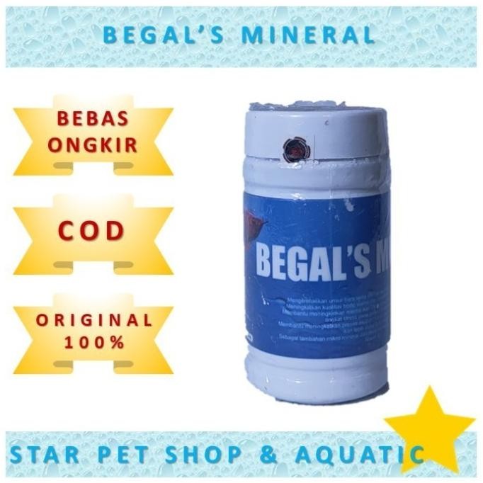 Terlaris Aquarium Vitamin Ikan Hias High Active Mineral 120 Gr Begals Mineral