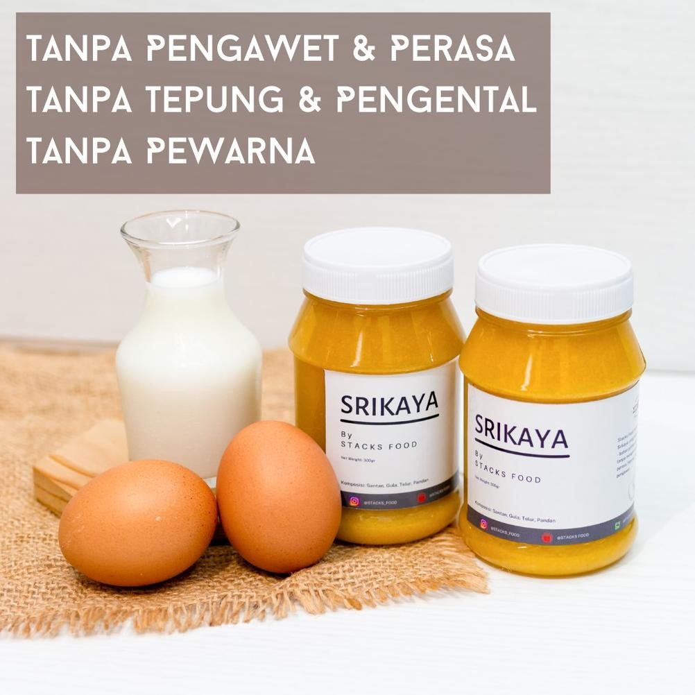 

Srikaya Jam by Stacks Food PREMIUM (Selai Srikaya 300gr Homemade, FRESH dimasak saat ada pesanan) AST nUg