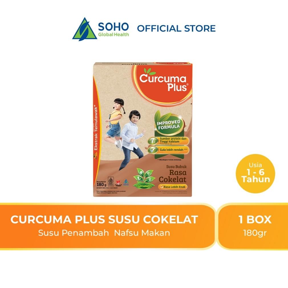

Curcuma Plus Susu Bubuk Nafsu Makan Ekstrak Temulawak Coklat 180gr nUg