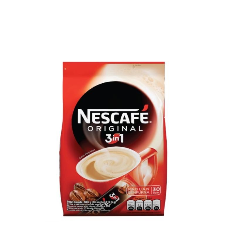 

Nescafe Original 3 in 1 Kopi Bubuk 30 x 17.5 Gr AST nUg