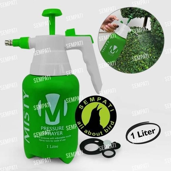 

Terlaris Semprotan Misty 1 Liter Spray Gun Pompa Hand Pump Alat Semprot Desinfktan Hama Burung Tanaman Pupuk Sangkar Kandang Pressure Sprayer Disinfektan Msty1