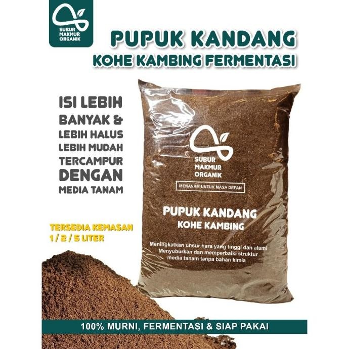 

Terlaris Pupuk Kandang Media Tanam Kohe Kambing 100% Organik Fermentasi Halus Kering Murni (1L/2L/5L) 774