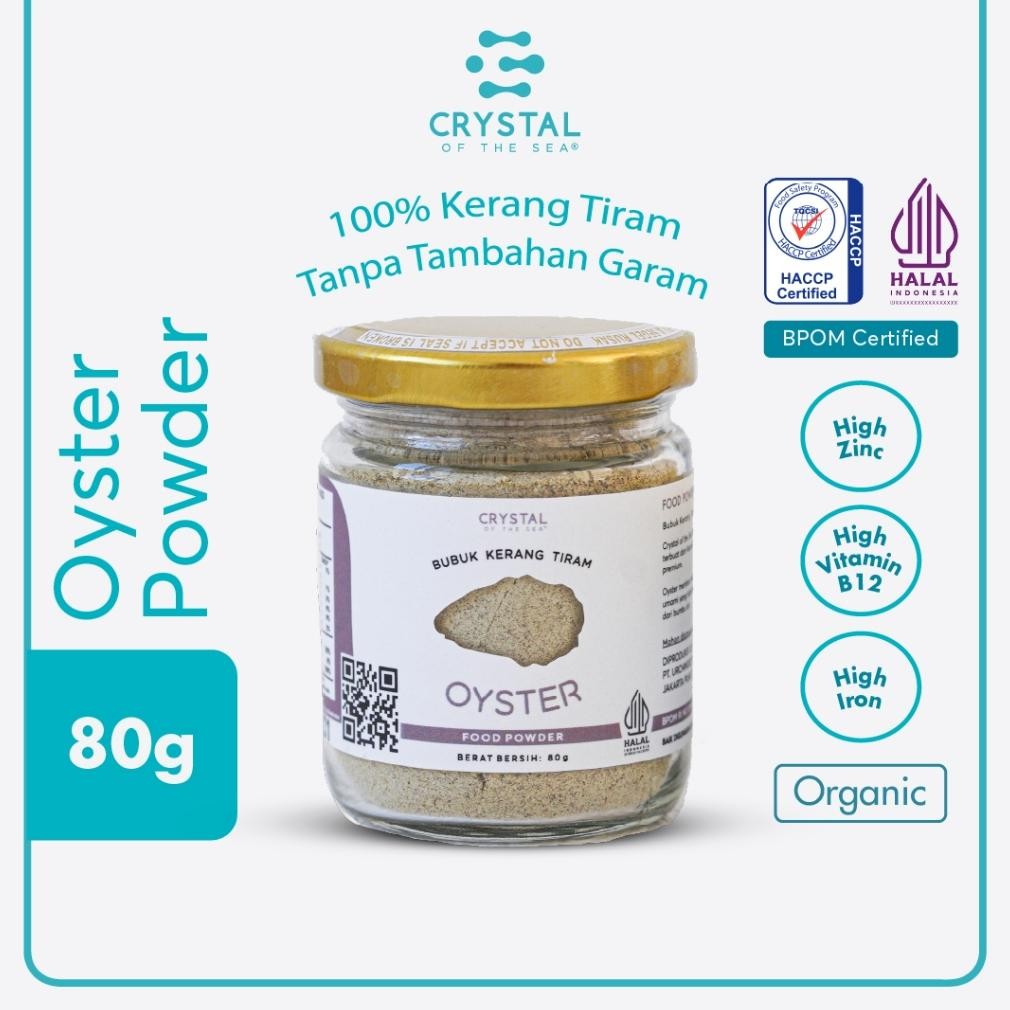 

Crystal of the Sea | Oyster Powder (80GR) (20GR)/ Bubuk Kerang Tiram / Pengganti Oyster Sauce / Saus Tiram - Bumbu Kaldu MPASI NON MSG nUg