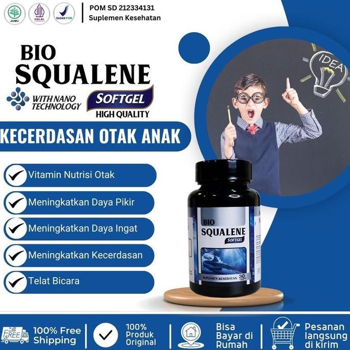 

Terlaris Vitamin Otak Untuk Anak Dan Dewasa Minyak Ikan Hiu Bio Squalene