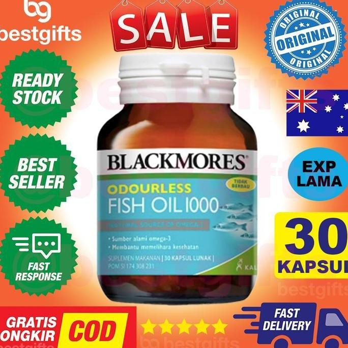 

Terlaris Termurah !! Blackmores Odourless Fish Salmon Oil Omega 3 1000Mg 1000 Mg Minyak Ikan Vitamin Kolesterol Jantung - 30 Kapsul