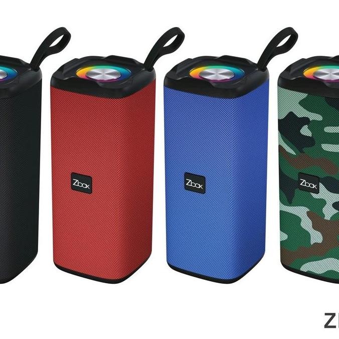 Speaker Wireless Portable Zbox Model Tabung Zb881 Led Bass Bluetooth New Stok