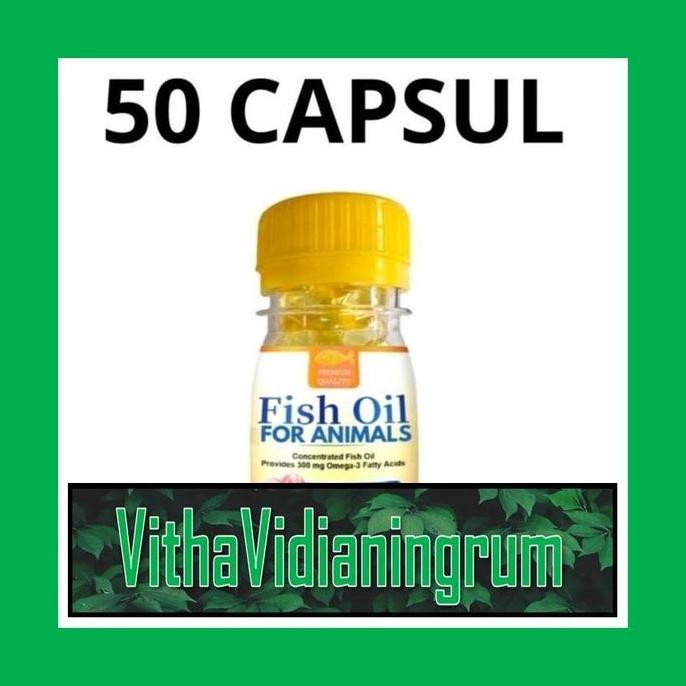 Terlaris Tm17 Minyak Ikan Vitamin Kucing/Anjing 50 Butir