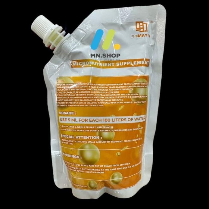 

Terlaris Micronutimrient Supolement Vitamin Ikan Boosting Immunity Colour Mayin Fish Vitamin