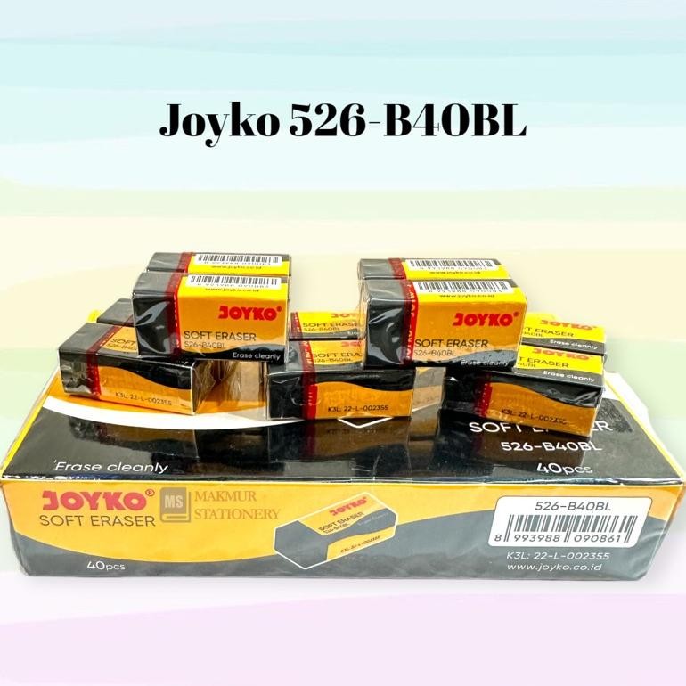 

RB Penghapus Joyko Kecil 526 B40BL & 526 B40P (Pak 40 Pcs)