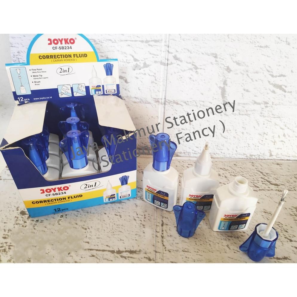 

RB Tip-ex / Correction Fluid Joyko 2in1 ( Mata kuas+tip) CF-SB234