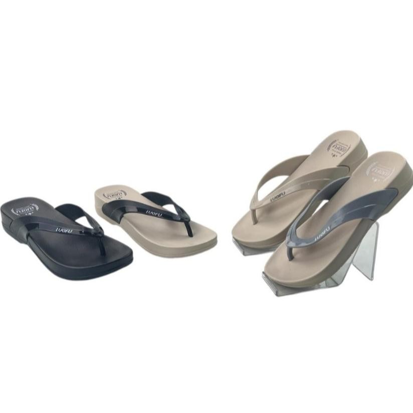 LUOFU E7161-BW4W Sandal Jepit Jelly Karet Eva Wanita