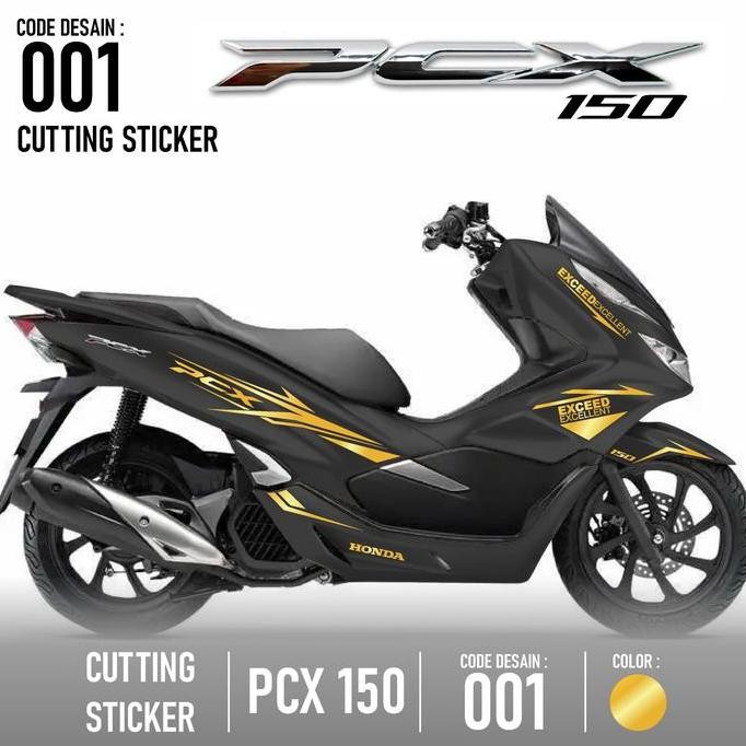 CUTTING STICKER STRIPING HONDA PCX 150-AKSESORIS MOTOR STIKER GJR 01