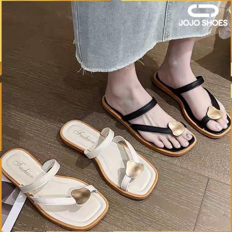 [JOJO SHOES] Sendal Jepit Wanita Terbaru Sendal Flat Import Teplek el Kekinian 868-36-41